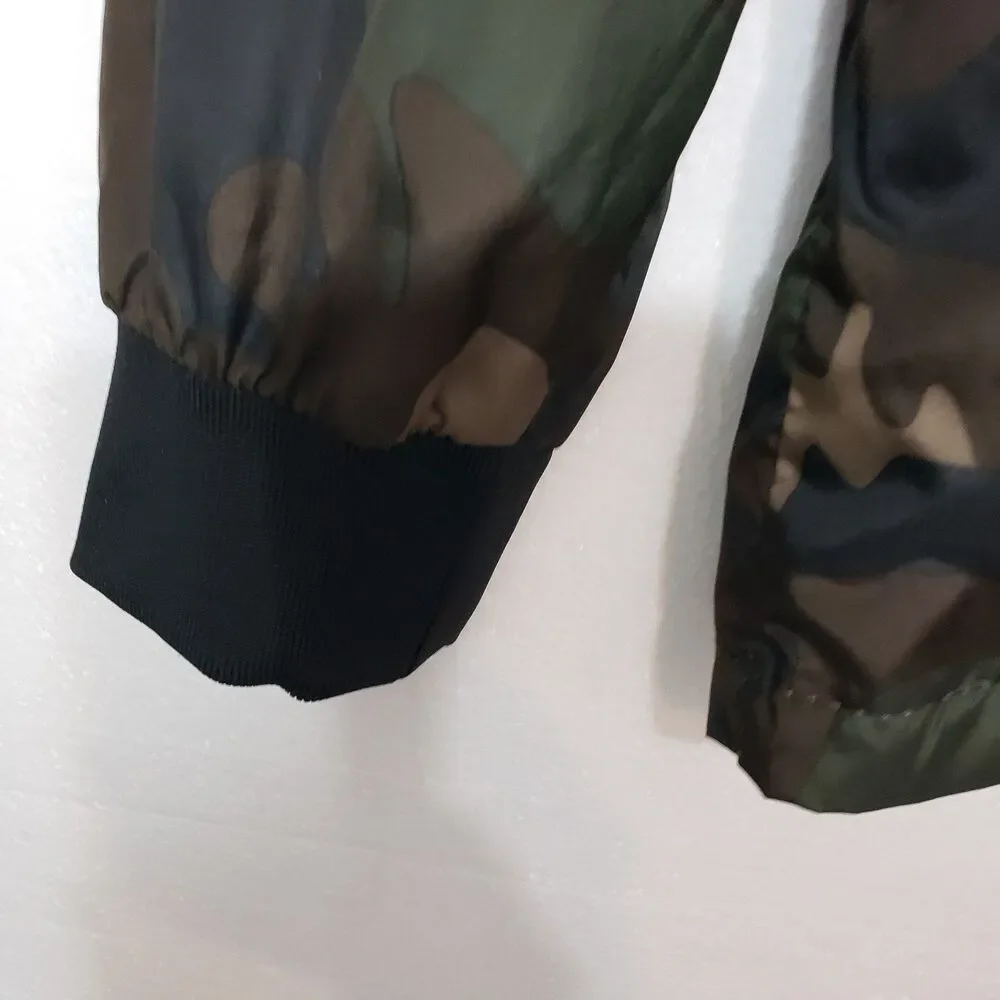 G-NET Men's Camo Pullover Hoodie Lightweight Jacket / Raincoat, Size Medium